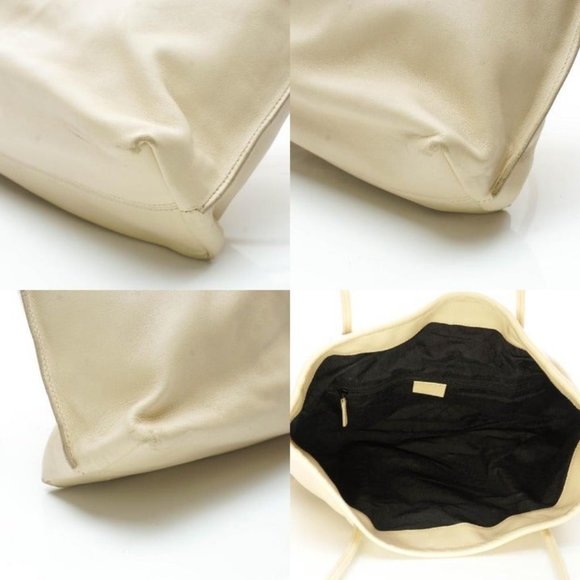 Auth Gucci Shoulder Bag Leather Cream - Picture 7 of 9